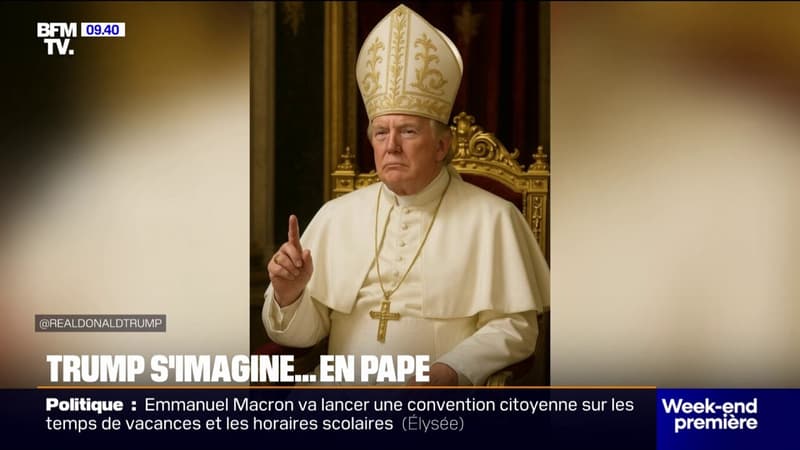 États-Unis: Donald Trump publie une photo de lui en pape sur son réseau social